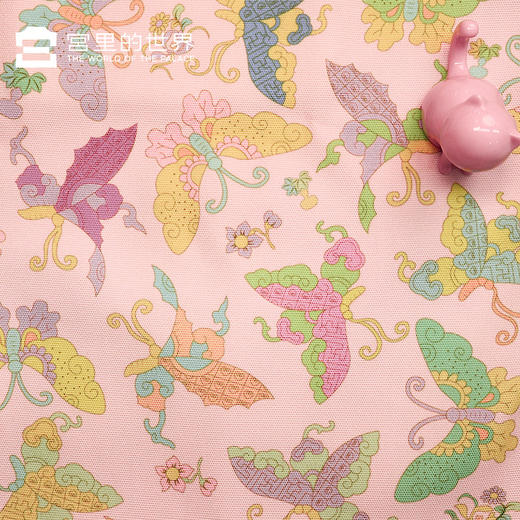 【宫里帆布袋】百福彩蝶帆布袋 商品图4