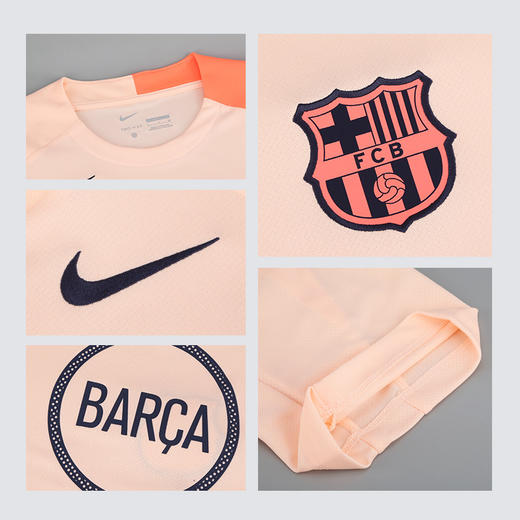 小李子正品NIKE耐克巴萨二客足球运动训练短袖成人男HM3344-808 商品图3