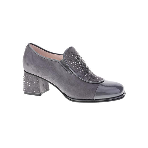 sheme方头高跟乐福鞋水钻装饰女士深口鞋商务经典可定制 商品图4