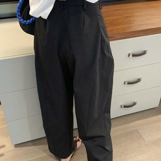【轻奢系列 显瘦得狠】立体中空纱弯刀裤！山本裤宽松阔腿休闲裤女款薄款九分裤！ 商品图3