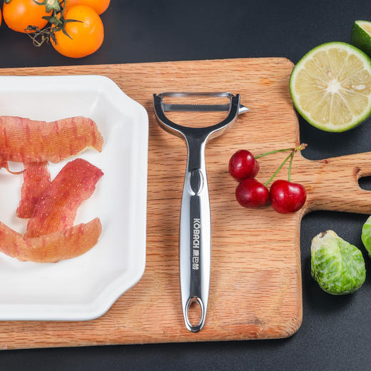 康巴赫 升级款不锈钢削皮刀 1个 金属质感握感舒适 商品图0