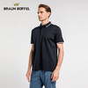布兰施春季男士短款POLO衫商务休闲翻领上衣透气排汗吸湿桑蚕丝 商品缩略图1