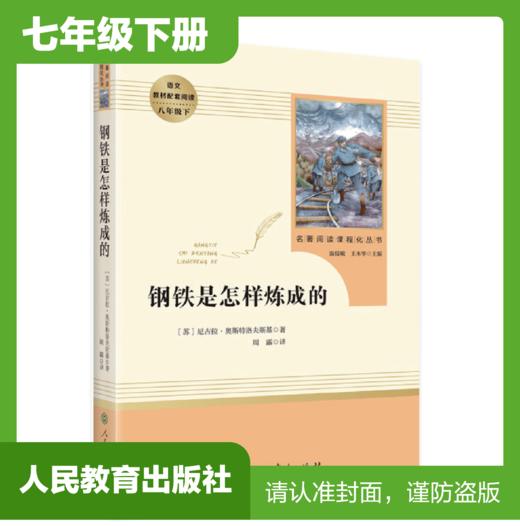 七年级下册课外名著阅读 正版保证 钢铁是怎样炼成的 人教版 商品图0