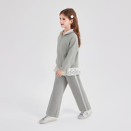 笛莎Deesha 童装女童套装2025秋新款女童休闲芭蕾风针织套装 商品图1