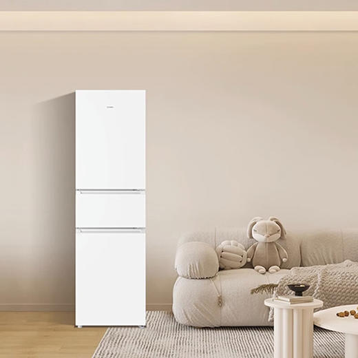 海尔智家Leader统帅冰箱 冰雪白217升一级双变频 风冷无霜租房家用电冰箱 商品图0