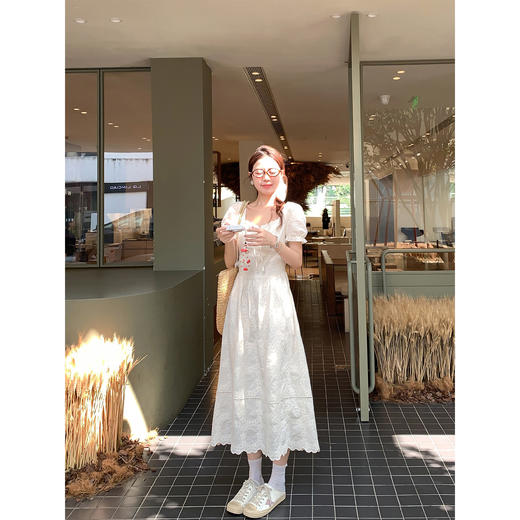 <曾小咸推荐>现货秒杀！微信超特价！法式温柔风气质连衣裙 短款 日常209.99 立减120 秒杀89.99！长款 日常229.99 立减130 秒杀99.99！ 商品图4