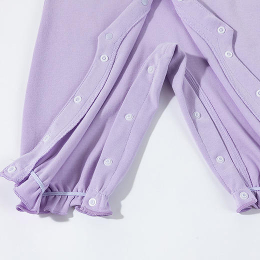 迪士尼宝宝前开连体衣纯棉A类女宝宝哈衣秋季全棉新生婴幼儿爬服ZD3EL003 商品图6