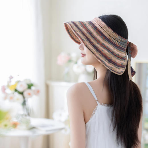 苏苏姐家夏彩绮梦手工diy编织钩针蕾丝线毛线遮阳帽材料包 商品图3