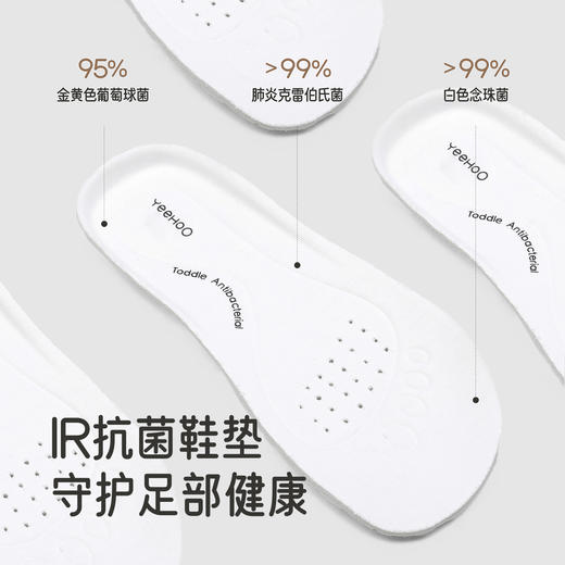 英氏儿童鞋男童抗菌稳步鞋软底防滑运动鞋女童休闲鞋中大童鞋子 商品图2