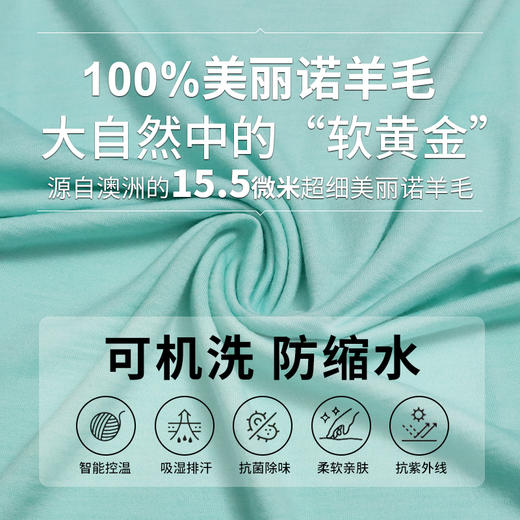 优选丨【专注澳洲美利奴羊毛】迷失的羊 16.5微米美利奴短袖 商品图6
