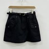 N配腰带工装A字短半裙（黑）夏季151040160321 商品缩略图1
