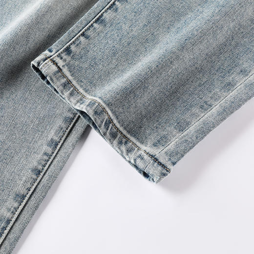 gxgjeans男装25春夏款简约休闲直筒男士牛仔裤显瘦校园通勤时尚潮流男长裤K&C 商品图5