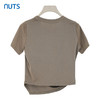 NUTS商场同款夏季设计感百搭休闲薄款气质短袖T恤422021016A 商品缩略图1
