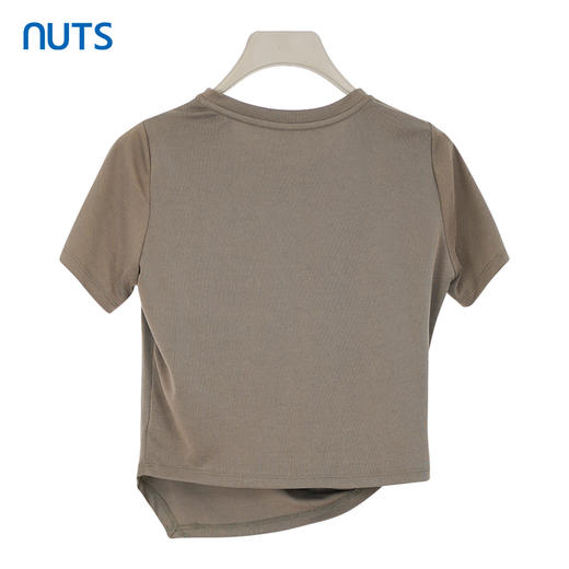 NUTS商场同款夏季设计感百搭休闲薄款气质短袖T恤422021016A 商品图1
