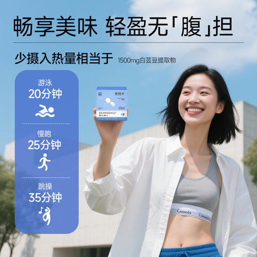 ⁵【白芸豆咀嚼片】甜橙味 每2片含白芸豆提取物1500mg+益生元 14包/盒  【每日博士】YY05-SA 商品图2