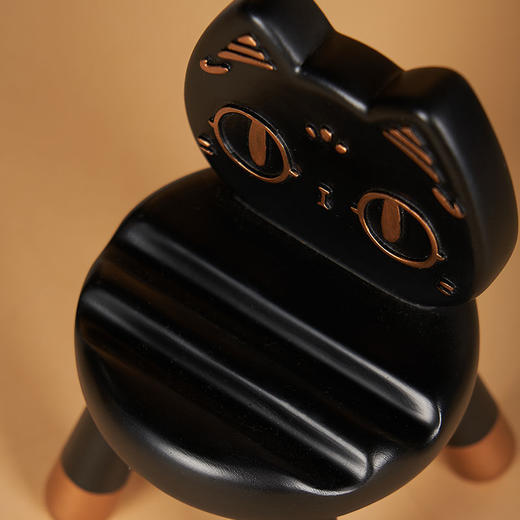大英博物馆巴斯特系列萌猫小板凳手机支架摆件 商品图3