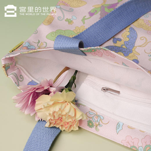 【宫里帆布袋】百福彩蝶帆布袋 商品图5