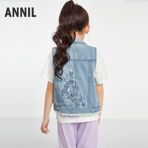 女童牛仔马夹秋季新款安奈儿童装EG532578 商品图2