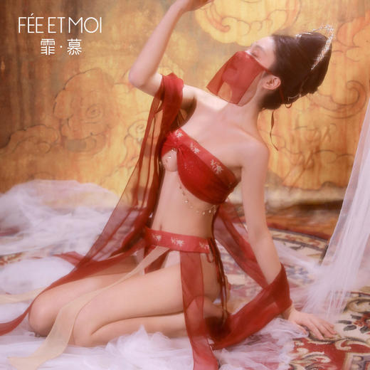 【情趣内衣】霏慕 敦煌神女性感抹胸套装3942 商品图5