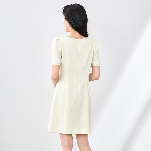 「高货wl」全新升级【铂金会员330/天猫439/差价109】(71251)洛诗琳法式名媛小香风连衣裙2025夏季方领收腰显瘦裙子女 商品图1