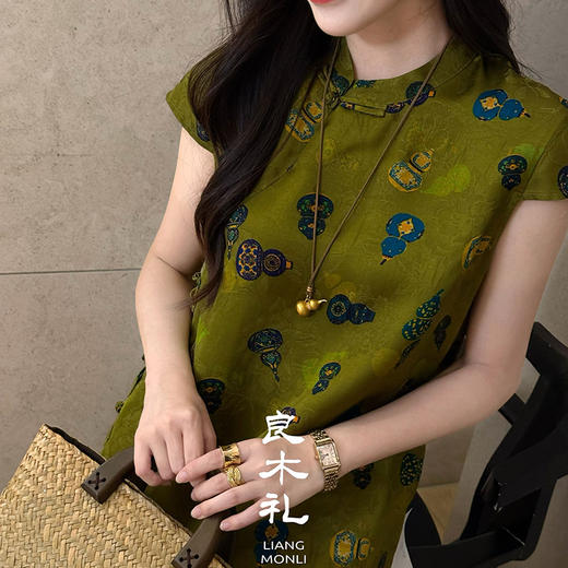 【预售7天】良木礼真丝国风上衣（5555） 商品图4