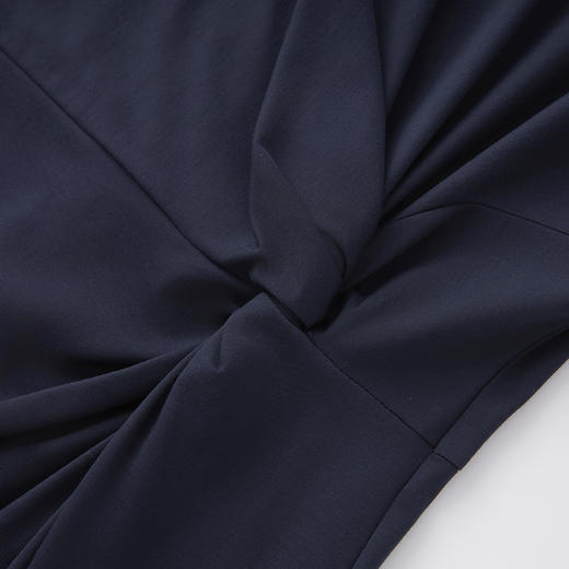 「高货wl」全新升级【铂金会员321/天猫429/差价108】(70506)洛诗琳简约休闲连衣裙2025夏季气质圆领弹力掐腰显瘦裙子 商品图2