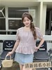 【韩系小衫】8855方领花边袖棉短袖小衫-喜出 商品缩略图2