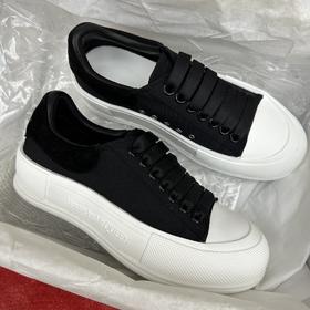 2024mcq麦昆平布鞋春夏新款原版进口牛仔布