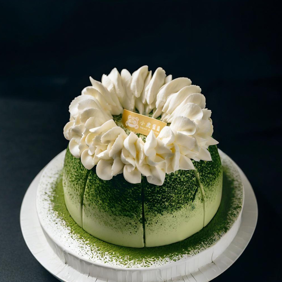 抹茶麻薯奶冻蛋糕