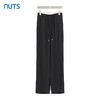 NUTS商场同款夏季纯色松紧腰系带百搭气质宽松休闲长裤428072423 商品缩略图2