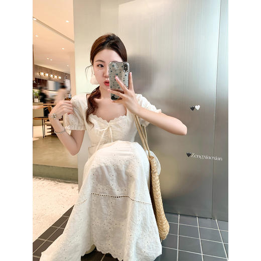 <曾小咸推荐>现货秒杀！微信超特价！法式温柔风气质连衣裙 短款 日常209.99 立减120 秒杀89.99！长款 日常229.99 立减130 秒杀99.99！ 商品图2