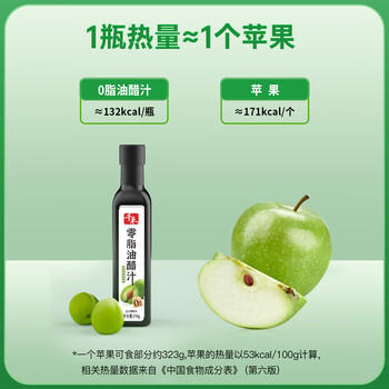 千禾 零脂油醋汁 轻卡0脂健身沙拉汁 水果蔬菜沙拉酱 276g /粮油调味 /调味品 /西式酱料 商品图2