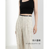 「高货xg」全新升级【铂金会员183/天猫249/差价66】(72517)洛诗琳老钱风亚麻西装阔腿裤2025夏季显瘦高腰垂感休闲裤 商品缩略图2