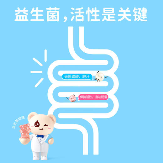 贝欧宝活性益生菌酸奶味/葡萄味/水蜜桃味软糖52g 美味又营养健康全家享 060818-1/060818-2/060818-3 商品图3