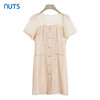 NUTS商场同款夏季短袖小清新气质拼接时尚连衣裙421101109 商品缩略图0
