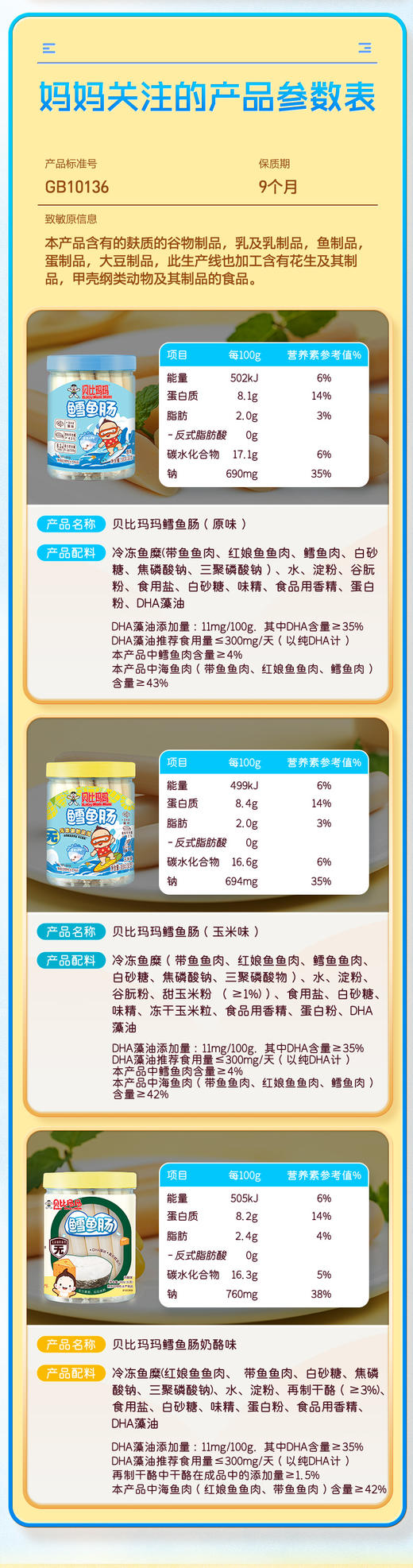 贝比玛玛鱼肠 商品图4