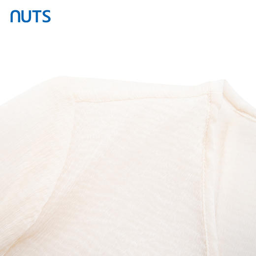 NUTS商场同款夏季白色设计感简约气质小披肩长袖衬衫425011175 商品图2