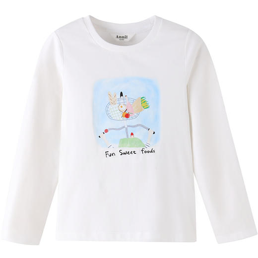 女童圆领长袖针织衫秋季新款安奈儿童装EG531603 商品图7