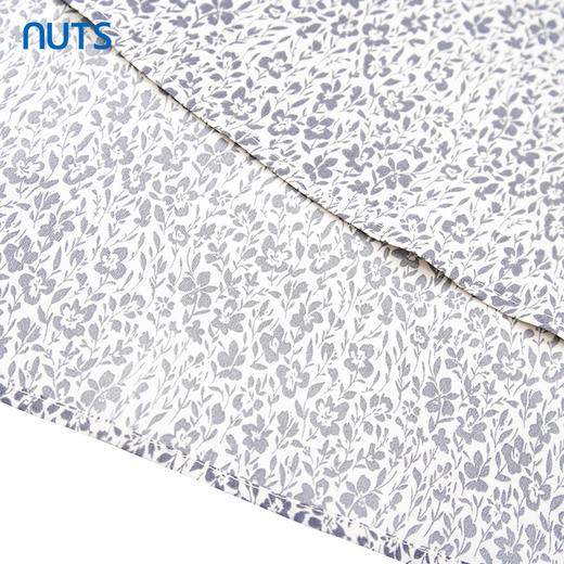 NUTS商场同款夏季小清新气质V领不规则碎花短袖连衣裙423101055 商品图4