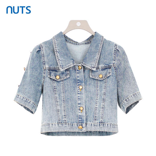 NUTS商场同款夏季时尚气质减龄牛仔外套吊带连衣裙套装423101190 商品图4