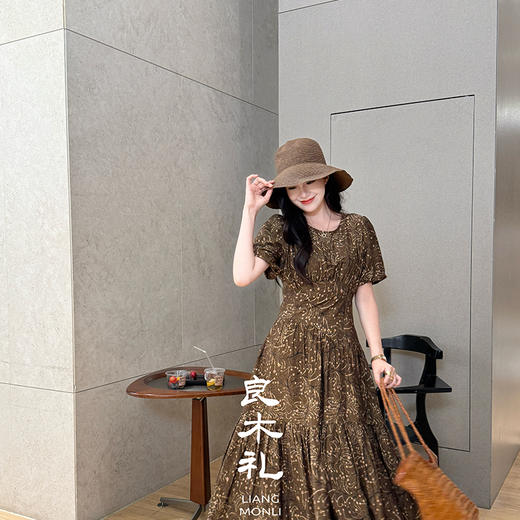 良木礼印花连衣裙（0065） 商品图2