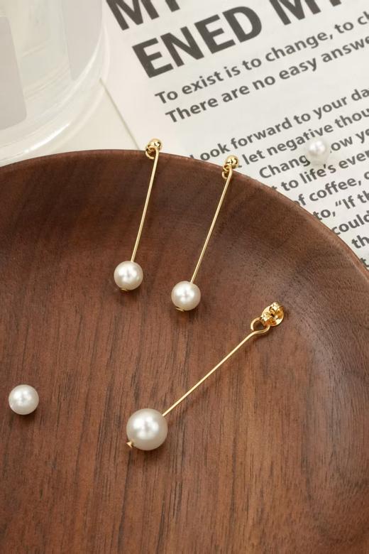 优雅气质ninina流苏珍珠耳钉 商品图7