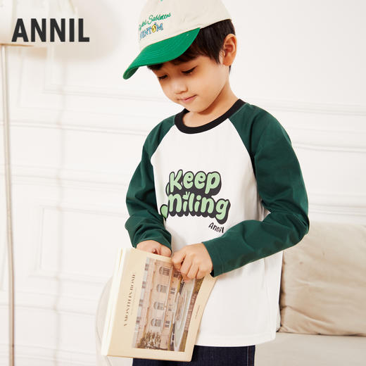 男女童圆领长袖针织衫秋季新款安奈儿童装EM531598 商品图2
