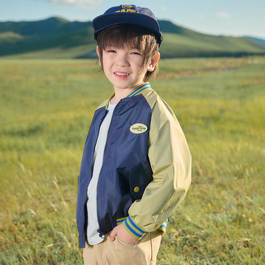 【挡风防水】花堂25年秋款山系户外挡风防水不脏衣棒球服童装外套——FA52004 商品图7