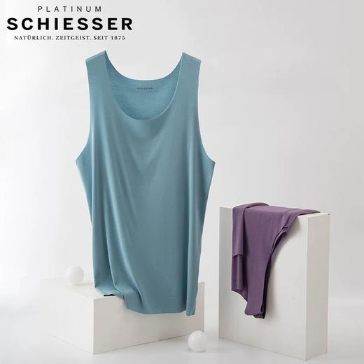 SCHIESSER德国舒雅男士超细莫代尔圆领随型裁背心95/0347V 商品图0