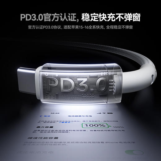 倍思 类卡福乐系列 快充数据线Type-C to Type-C 60W 商品图2