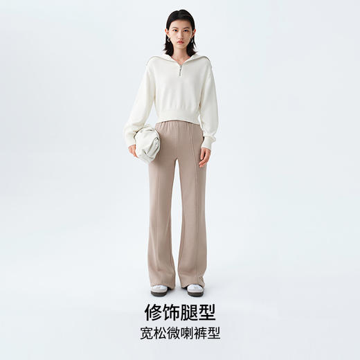 【摇粒绒微喇裤】simplepieces冬季新品SPS休闲棉质磨毛拖地卫裤 商品图2