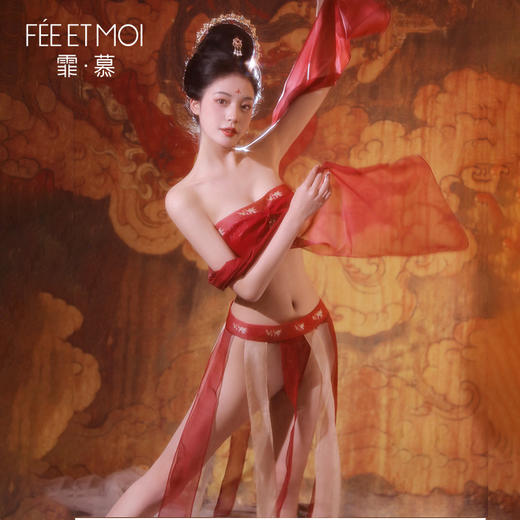 【情趣内衣】霏慕 敦煌神女性感抹胸套装3942 商品图7