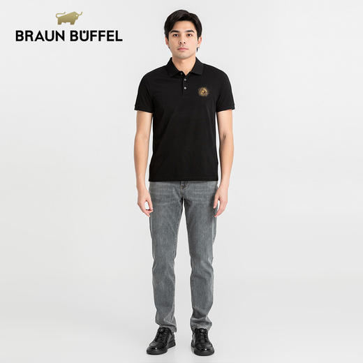 【凉感透气】布兰施高端短袖POLO衫男士t恤夏季商务修身休闲上衣 商品图4