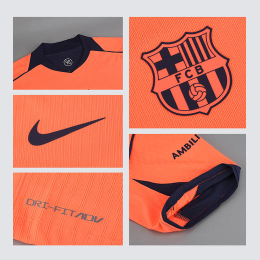 小李子耐克25-26赛季巴萨球员版二客第三球衣成人男HM3193-855 商品图3